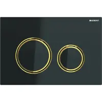 Geberit Bedieningsplaat sigma 50 round voor 2-toets spoeling messing goud /zwart