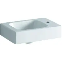 Geberit Keramag wastafel iCon, met afvoeropening aan de rechterkant, 38x28 cm, wit (alpin)