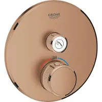 GROHE Opbouwdeel Grohtherm Smartcontrol Douche T, Rond Warm Sunset Geborsteld