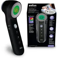 Braun No touch + touch schwarz Koortsthermometer Meten zonder aanraking