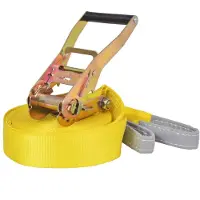 vidaXL Slackline 15 m x 50 mm 150 kg geel