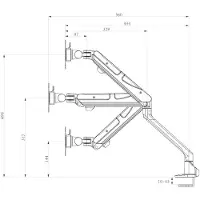 Newstar NM-D900BLACK - Desk Mount
