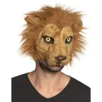 Boland leeuwenmasker unisex synthetisch bruin one-size