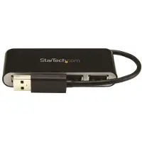 StarTech.com Compacte 4-poorts USB 2.0 hub zwart
