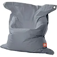 Whoober rechthoek zitzak "St. Tropez" XL outdoor grijs - Wasbaar - Geschikt voor buiten