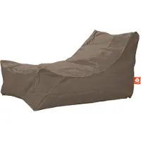 Whoober loungestoel zitzak "Bali" outdoor taupe - Wasbaar - Geschikt voor buiten