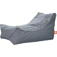 Whoober loungestoel zitzak "Bali" outdoor grijs - Wasbaar - Geschikt voor buiten