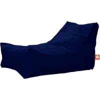 Whoober loungestoel zitzak "Bali" outdoor marine blauw - Wasbaar - Geschikt voor buiten