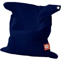 Whoober rechthoek zitzak "St. Tropez" M outdoor marine blauw - Wasbaar - Geschikt voor buiten