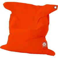 Whoober rechthoek zitzak "St. Tropez" M outdoor donker oranje - Wasbaar - Geschikt voor buiten