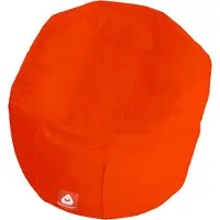 Whoober ronde zitzak "Ibiza" L outdoor donker oranje - Wasbaar - Geschikt voor buiten