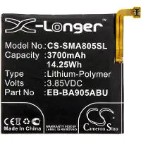 123accu Samsung EB-BA905ABU, GH82-20346A accu (3.85 V, 3700 mAh, huismerk)