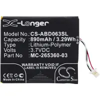 Cameron Sino Amazon 58-000083 / MC-265360-03 accu (890 mAh, huismerk)
