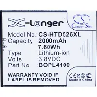 123accu HTC BOPL4100 / HQ60331141000 accu (2000 mAh, huismerk)