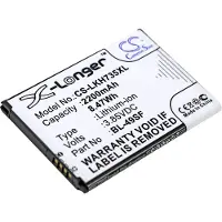 123accu LG BL-49SF / EAC92919001 accu (2300 mAh, huismerk)