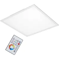 Briloner Piatto - LED CCT Plafondlamp - paneel dimbaar - warm wit licht & koel wit licht - plafonniere met afstandsbediening - 36W - 59cm - wit
