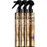L'Oréal 3x Elnett Satin Heat Protection Spray Glad 170 Ml