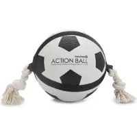 Beeztees Hondenspeelgoed Voetbal Met Touw Action D 22 Cm