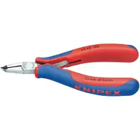 Knipex 64 62 120 Elektronica en fijnmechanica Schuine snijtang Met facet 120 mm