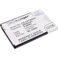 123accu LG BL-54SG / BL-54SH / EAC62018209 accu (3.8 V, 2600 mAh, huismerk)