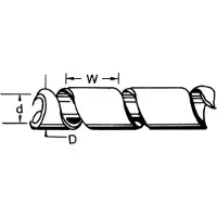 Nedis Kabelmanagement | Spiraalvormige sleeve | 1 Stuks | Maximale kabeldikte: 100 mm | PVC | Zwart - SWB KS-19BLACK