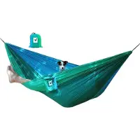 Morethanhip Hangmat - Blauw/Turkoois - Parachutestof