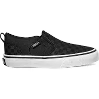 Vans Youth Asher Checkers Black Black-Schoenmaat 27