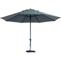 Madison Stokparasol Timor dia. 400 cm light grey zonwering