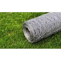 vidaXL Kippengaas 25x0,5 m gegalvaniseerd staal zilverkleurig
