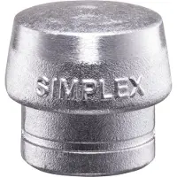 HALDER Kunststofhamerkop | hoofd-d. 60 mm | zacht metaal zilver hard | 1 stuk - 3209.060 3209.060