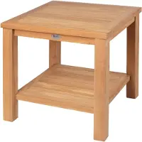 Brulo - Teak - Tuintafel - 50 x 50 cm - bijzettafel - tafel