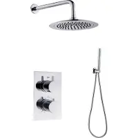 Saniclear Talpa inbouwregendouche 30cm met wandarm chroom