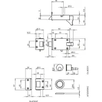 Lips 1757 Cilinderoplegslot | dagschoot en schootvergrendeling | DM 60mm | draairichting 4. - 9857025