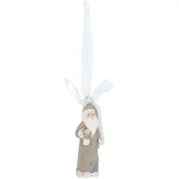 Clayre & Eef Hanger kerstman 2x2x6 cm