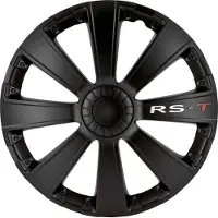 Autostyle 4-Delige Wieldoppenset RS-T 14-inch zwart