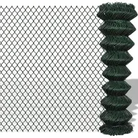 vidaXL Gaashek 1,5x15 m staal groen