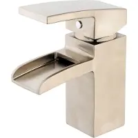 Wiesbaden Rombo Wastafel kraan Waterval met Waste - RVS Look