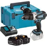 Makita DHP458RFJ 18V Li-Ion Accu Klopboor- /schroefmachine Set (2x 3.0Ah Accu) In Mbox
