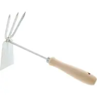 De Wit Schoffels - Handhakje met drietand - 2 in 1 Tuinverzorging 30 CM