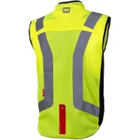 Wowow Flandrien Fietsjas met geïntegreerde led licht op de rug - Maat M - Unisex - geel/zilver/zwart