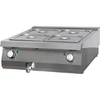 Maxima - Gastro, robuuste bain-marie - Dubbele uitvoering - 70 cm diep - Elektrisch