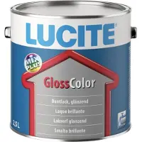 Lucite 128 GlossColor | Hoogglans Lakverf Binnen & Buiten 2,5 LTR - Wit