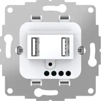 USB 2U-449474 1-voudig Inbouwstuk IP20 Lichtgrijs