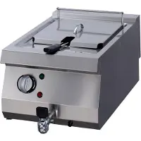 Maxima Heavy Duty Friteuse 1 x 12L Elektrisch met Tapkraan