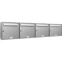 Brulo 4 personen adressen brievenbus systeem RVS