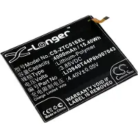 123accu ZTE Li3940T44P8h907043 accu (4000 mAh, huismerk)