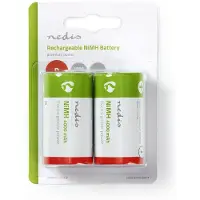 Nedis Oplaadbare NiMH-Batterij D | 1.2 V DC | 4000 mAh | 1 stuks - BANM40HR202B