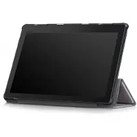 Shop4 - Lenovo Tab E10 Hoes - Smart Book Case Grijs