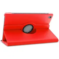 Shop4 - Huawei MediaPad M6 10.8 Hoes - Rotatie Cover Lychee Rood