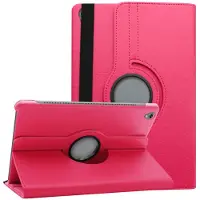 Shop4 - Huawei MediaPad M6 10.8 Hoes - Rotatie Cover Lychee Roze